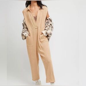 FREE PEOPLE BEACH Sand Ribbed Jump Suit